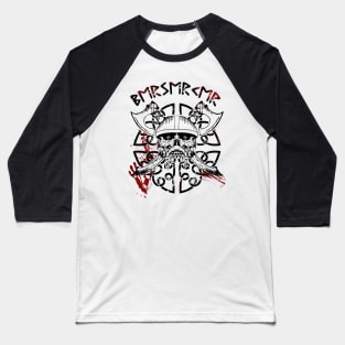 Viking Warrior Skull with knotwork, norse Baseball T-Shirt